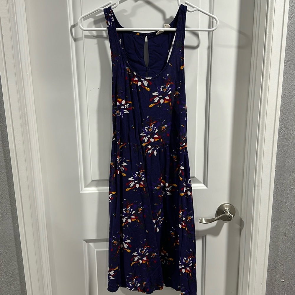 Roxy Floral Print Dress with Cut Out Back - Picture 2 of 7